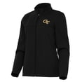 thumbnail image 2 of Women's Antigua Black Georgia Tech Yellow Jackets Links 2 Golf Full-Zip Jacket, 2 of 3