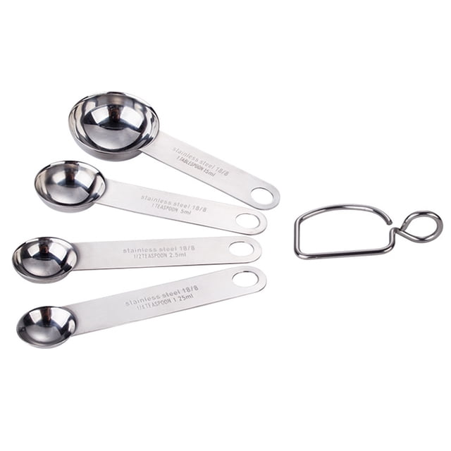 1Pc Measuring Spoon Polished Surface Rustproof Corrosion Resistant Food Grade with Scale Mark Comfortable Grip Powder Measuring Tablespoon Kitchen Supplies