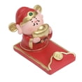 thumbnail image 2 of Figura en miniatura de , soporte para teléfono, miniescultura decorativa de escritorio para dormitorio, decoración del hogar de año Rojo, 2 of 7