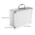 thumbnail image 2 of Aluminum Toolbox for Storage with Silver Color and Durable Design Perfect for Outdoor Use 1 Piece, 2 of 6