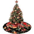 thumbnail image 4 of Tour Eiffel Vintage, Paris Christmas Tree Skirt 36" Round Winter Suitable for Christmas, Christmas, Halloween, Party Decoration Occasions, 4 of 6