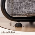 thumbnail image 5 of GIANNA Round Edge End Table In Living Room, Nightstand, Small Side Table With Fabric Basket, Steel Frame, 5 of 8