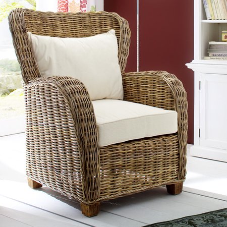 Infinita Corporation Wickerworks Patio Chair With Cushions
