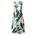 thumbnail image 5 of Maqroz Women's Summer Dresses Casual Floral V Neck Sleeveless Maxi Dresses Front Button Summer Vacation Daily Sundress with Pockets Plus Size Loose Beach Tank Dress Multicolor XXXXL, 5 of 5
