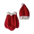 thumbnail image 3 of Zshosam Baby Clothes Unisex Newborn Baby Boy Girl Sweatshirt Romper Christmas Bodysuit Fall Gender Neutral Clothes Size 12 18 Months,(Red 12-18 Months), 3 of 9