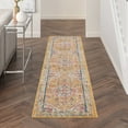 thumbnail image 5 of 2â€™ x 10â€™ Ivory and Yellow Center Medallion Runner Rug, 5 of 5