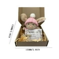 thumbnail image 3 of Mini Bunny Hug Cute Easter Gift, Bunny in a Box Hugs Positive Bunny Stuffed Animal, Easter Ideas Bunnies Basket Stuffers Gift for Boys and GIrls, 3 of 3