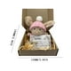 thumbnail image 3 of Decoraciones de Pascua, adornos de Pascua, regalos de Pascua, mini lindo regalo de Pascua con gorro de punto y bolsillo de terciopelo suave, apoyo emocional con caja de regalo y tarjeta, muñeco de pel, 3 of 3