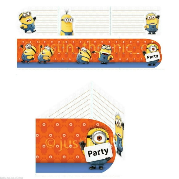 Minions Ensemble d'Invitations (Lot de 6)