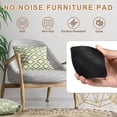thumbnail image 4 of Rubber Furniture Pads, Non-Slip Furniture Coaster Square Anti Skid Caster Cups Furniture Feet Cup Floor Protectors Black 2.5", 4 of 6