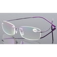 thumbnail image 3 of KOOSUFA Rimless Titanium Reading Glasses +1.50 Super Lightweight Eyeglasses Readers Frameless Eyewear for Men Women Purple, 3 of 7