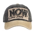 thumbnail image 2 of NOW LOVE STORY Vintage Washed Baseball Cap, 3D Embroidery Logo Custom Retro Hat with UPF Sun Protection for Outdoor Sports, Couple Travel and Casual Fashion, 2 of 5