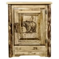 thumbnail image 2 of Glacier Country Collection Accent Cabinet w/ Laser Engraved Bear Design, Right Hinged, 2 of 6