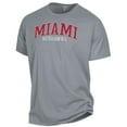 thumbnail image 2 of Men's ComfortWash Gray Miami University RedHawks Garment Dyed T-Shirt, 2 of 3
