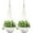 Ivory, variant on 43 Inch Macrame Plant Hanger Large for up to 12 Inch Pot Extra Long Hanging Plant Holder No Tassels Hanging Planter Basket with Wood Beads for Indoor Outdoor Home Decor, Brown