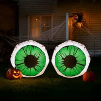 Zimtown 3 FT Halloween Inflatables Eyes Outdoor Halloween Decoration,2 Pcs Horrible Patio Decor Set