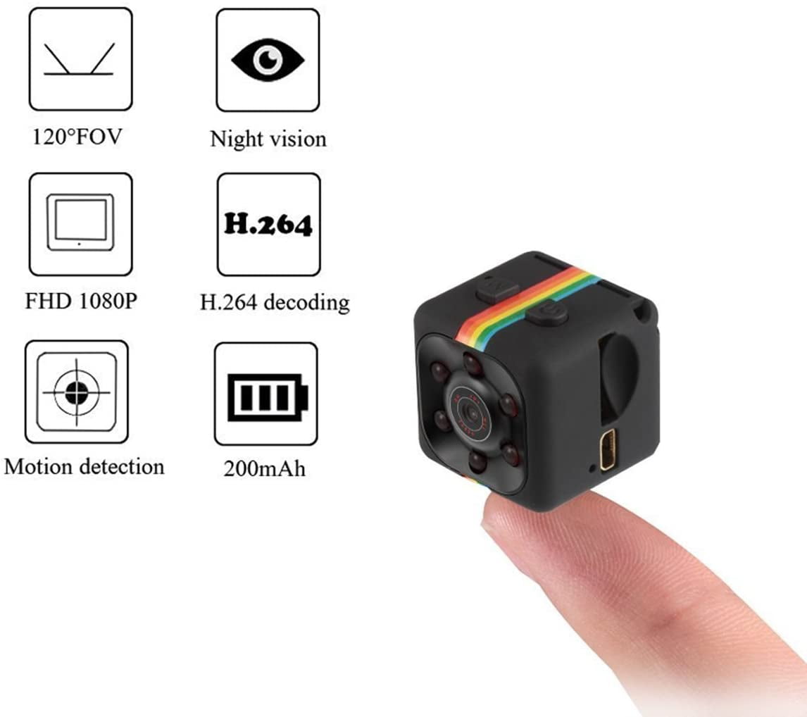 Small Camera, Mini Camera,Portable Full HD 1080P Wireless Sports Action