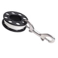 thumbnail image 3 of jinwen Multi Purpose Scuba Diving Line Reel Stainless Steel Finger Spool Reel Gear Clip 15m, 3 of 7