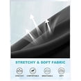 thumbnail image 4 of Camisas de entrenamiento con espalda abierta para mujer, camisetas de verano, manga corta, atlética, ajuste holgado, ropa transpirable para yoga, negro brillar  Electrónica, 4 of 5