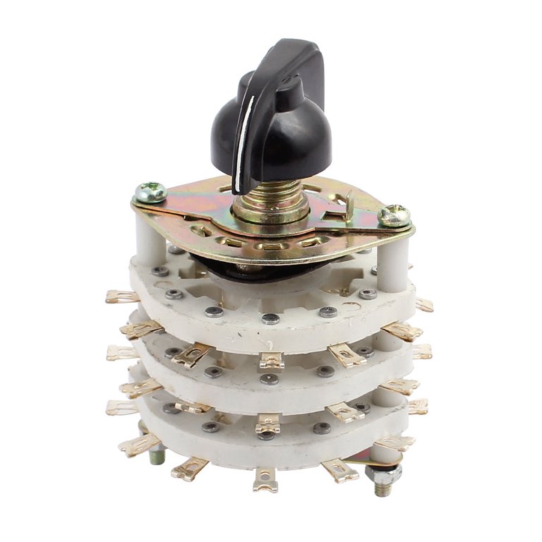 9 Pole 3 Position Three Decks Band Channel Rotary Switch Selector