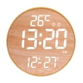 thumbnail image 3 of Elodie Digital Wall Clock Remoting Control Solid Wear Resistant Home Decor for Home Off White Light, 3 of 8