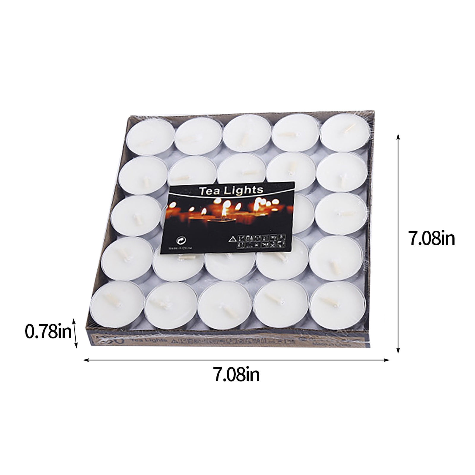 Unscented Tealight Candles | Long Burning 4-Hour White Paraffin Tea Lights | 50 Pack Bulk Small Votive for Weddings Anniversaries Emergency Use | Clean Flame | Home Decor Event Lighting