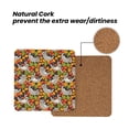 thumbnail image 4 of Xecao Sloth on the Branch for MDF Cork Coaster 4 Pcs,Drink Coasters,Suit for House Warming Gifts New Home ,Coffee Table Decor-Square, 4 of 7