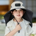 thumbnail image 2 of Straw Hat for Kids Wide Brim Solar Fan Hat for Kids,Sun Hat with Solar Fan for Children Outdoor,Quick Drying Solar Powered Fan Caps, 2 of 9