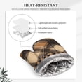 thumbnail image 5 of A Pair Of Heat Insulation And Anti-Perm Gloves 7×11in Thick Anti-Perm Palm With Silicone Piece Lanyard Design Is Easy To Hang Sandybrown Buffalo Plaid Check Tartan Scotland_2, 5 of 8