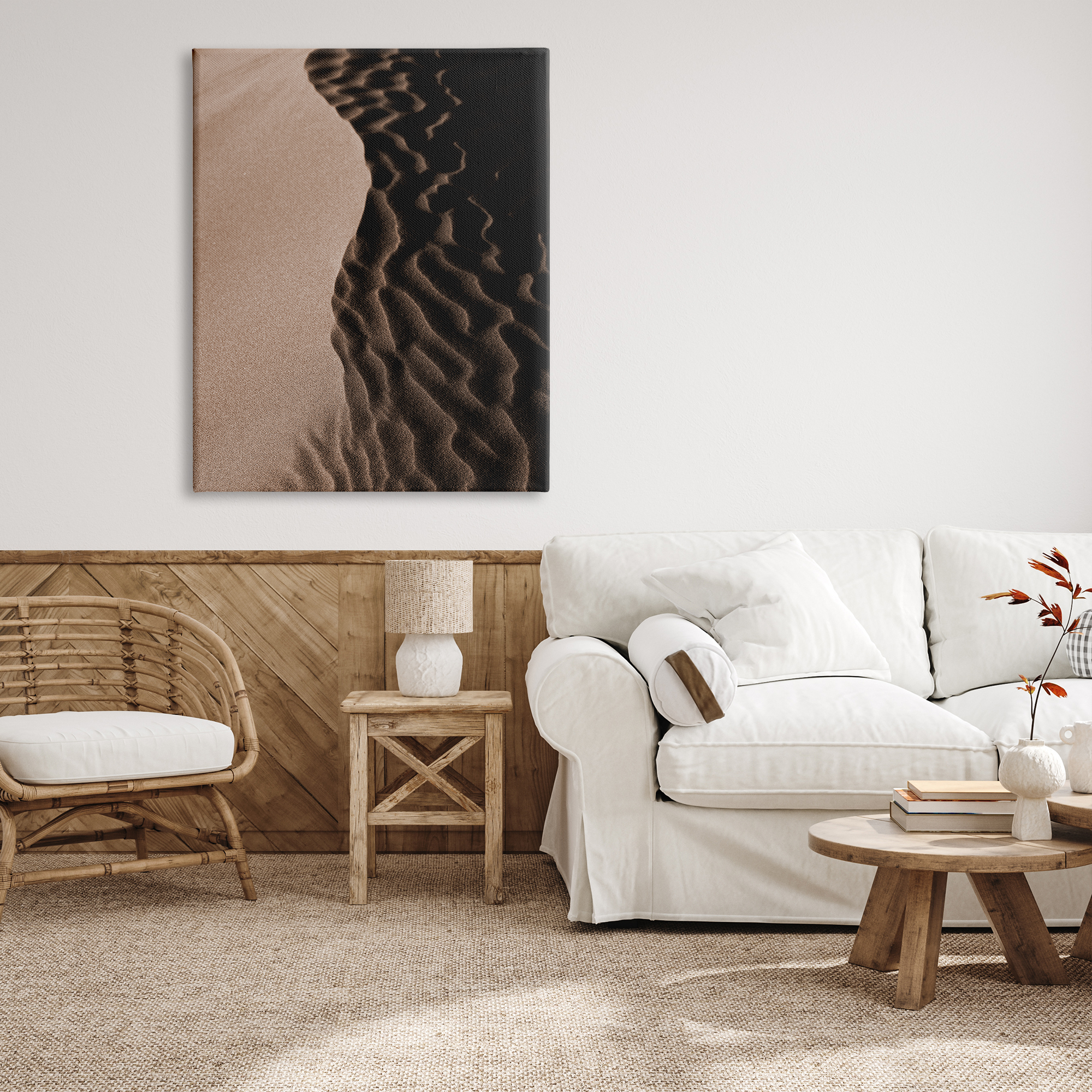 Stupell Industries Sand Dunes Photography Nature Photography Gallery Wrapped Canvas Print Wall Art, 36 x 48