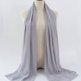 thumbnail image 3 of Women Solid Chiffon Hijab, Long Flowy Modest Head Wrap Scarf, 3 of 3