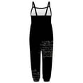 thumbnail image 5 of BONIXOOM Clearance Kids Clothes Girls Clothes Toddler Outfits Fashion Spring Crew Neck Pull-On Printed Sleeveless Jumpsuit Black 100, 5 of 5