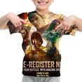 thumbnail image 5 of Camiseta para niños con estampado 3D de Free Fire, camisetas informales transpirables de manga corta para verano, camisetas para niños y niñas de 4 a 14 años, 5 of 5