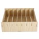 thumbnail image 2 of Greeting Card Organizer Box With Dividers File Shelf Minimalist Design Users Maple Wood Color Multifunctional Storage 1Pack, 2 of 5