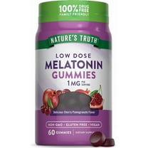 Melatonin | 1mg | 60 Gummies | Non-GMO & Gluten Free | Cherry Pomegranate Flavor | by Natures Truth