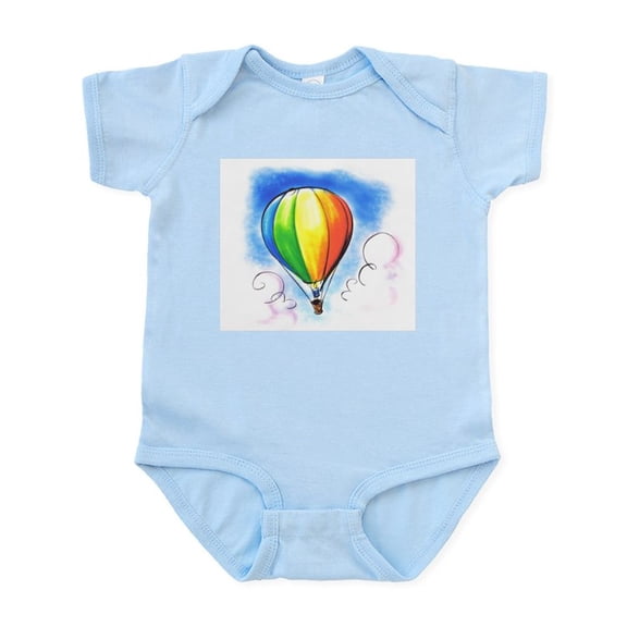 CafePress - Hot Air Balloon Infant Bodysuit - Baby Light Bodysuit, Size Newborn - 24 Months