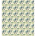 thumbnail image 3 of Ambesonne Botanical Duvet Cover Set, Leaves Branches Retro, Calking, Cream Olive Green Blue, 3 of 3