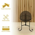 thumbnail image 3 of Sunnydaze Traditional 9.25" Black Steel Outdoor Gazing Globe Stand, 3 of 7