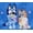 Bluey Blue, variant on Disney Girls Princess Fantasy Dress Gown, Sizes 4-12