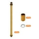 thumbnail image 3 of Rosca Extensión Varilla Kit, M10x1mm Rosca 200mm Largo Acoplamiento Tuerca Redondo Manguito Conector con Roscada Tubería Hexagonal Tuerca, Oro Bronce 2 Juego Unique Bargains varillas y tallos de iluminación, 3 of 5