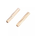 thumbnail image 2 of U8MO 20pcs Gold Plated Brass Straight Tube Metal Beads Textured Noodle Spacers 8.5mm, 2 of 3