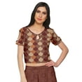 thumbnail image 2 of Moomaya Crop Top And Palazzo Set Party Wear Printed Santoon Ethnic Set For Girl, 2 of 6
