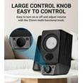 thumbnail image 4 of Edifier R19BT 2.0 PC Speaker System with Wooden Cabinet Bluetooth 5.3 Full Stereo Sound Strong Bass Volume Control 3.5mm Input/USB-A Sound Card for Computer/TV/Smartphone/Tablet - Black, 4 of 5