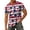 A004-Red, variant on American Flag Print Shirts for Men 4th Of July 250th Anniversary Usa Shirt Plus Size Short Sleeve Independence Day Patriotic Tee Tops