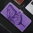thumbnail image 5 of Case for Motorola Moto Edge 50 Fusion Wallet PU Leather Flip Case with Card Slots Kickstand Magnetic Shockproof Protective Phone Cover, Purple, 5 of 7