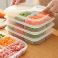 thumbnail image 6 of LINASHI Box Container Compartment Snack Container for Fridge Clear Veggie Tray with Lid Produce Saver for Fruits,Vegetables Home Supplies, 6 of 8