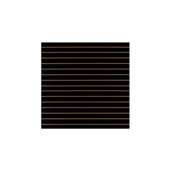 SSWBasics 4 foot X 4 foot Black Slatwall Panel