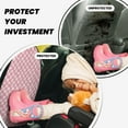thumbnail image 4 of Kdxio Irregular Plaid Print 2 Pack Car Kick Mat Seat Cover Back Protector Mat with Pockets for Organizer Backseat Protector and Storage Anti Kick Pad for Vehicles, 4 of 9