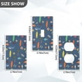 thumbnail image 7 of Yayeee Blank Wall Plate Cover 1-Gang 4.5"x2.7" Home Unused Decorative Outlet, Blue Beach Pattern, 7 of 7
