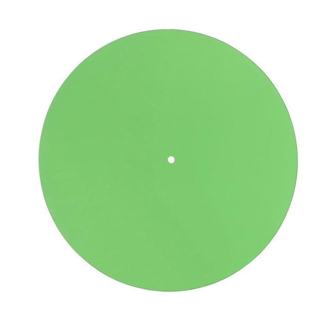 Plato récord slipmat, alfombrilla de giradrícula acrílica, almohadilla de slipmat de registro de reemplazo para jugadores de récord de vinilo de 12 " Verde